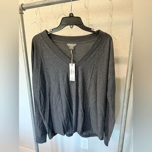 Natural Reflections Gray Long Sleeve Top